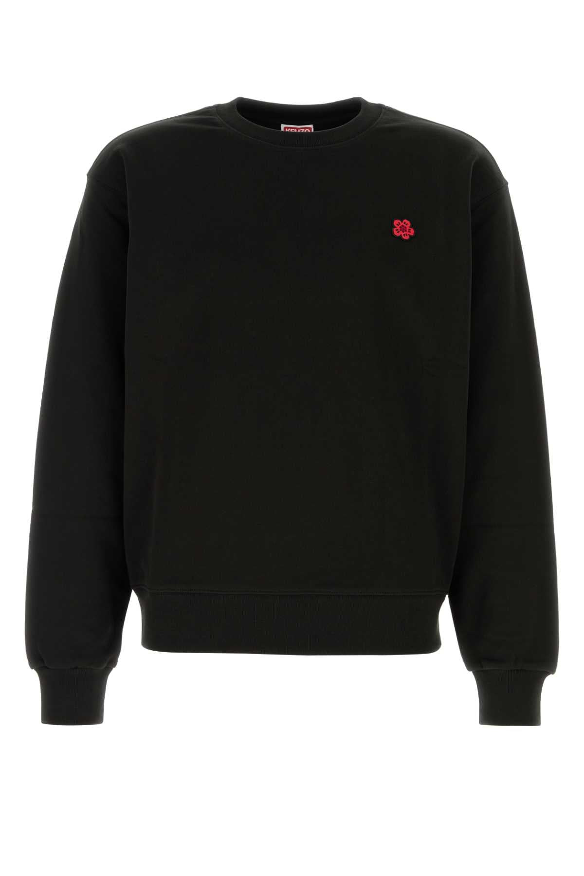 Kenzo Men Black Cotton Sweatshirt - 1