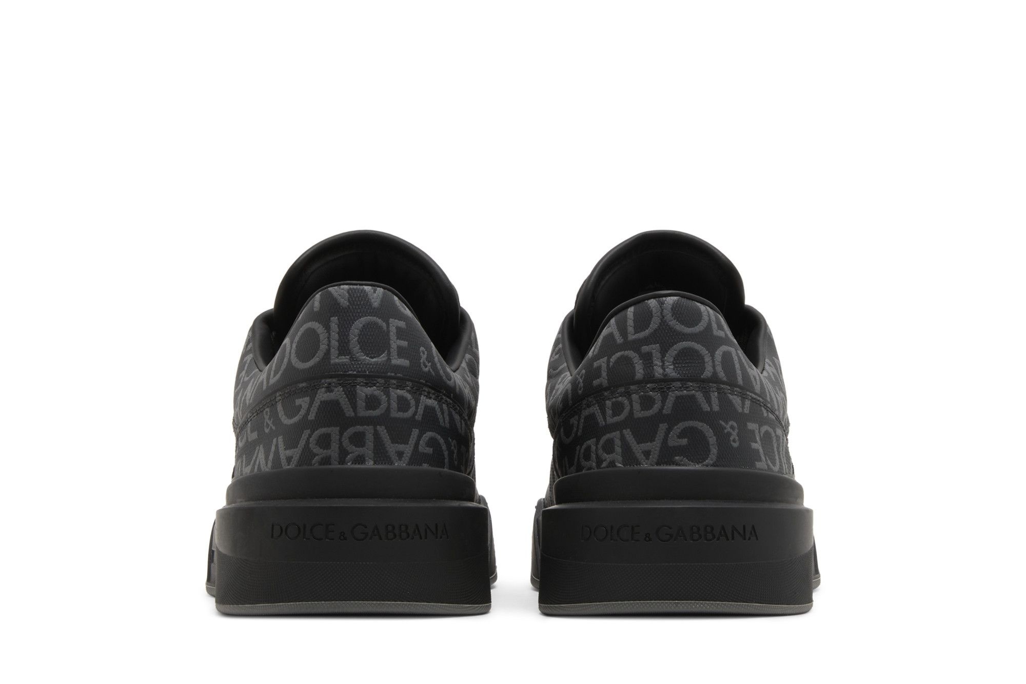 Dolce & Gabbana New Roma Low 'Allover Jacquard Logo - Black' - 6