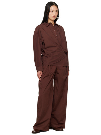 Lemaire Burgundy Wide-Leg Trousers outlook