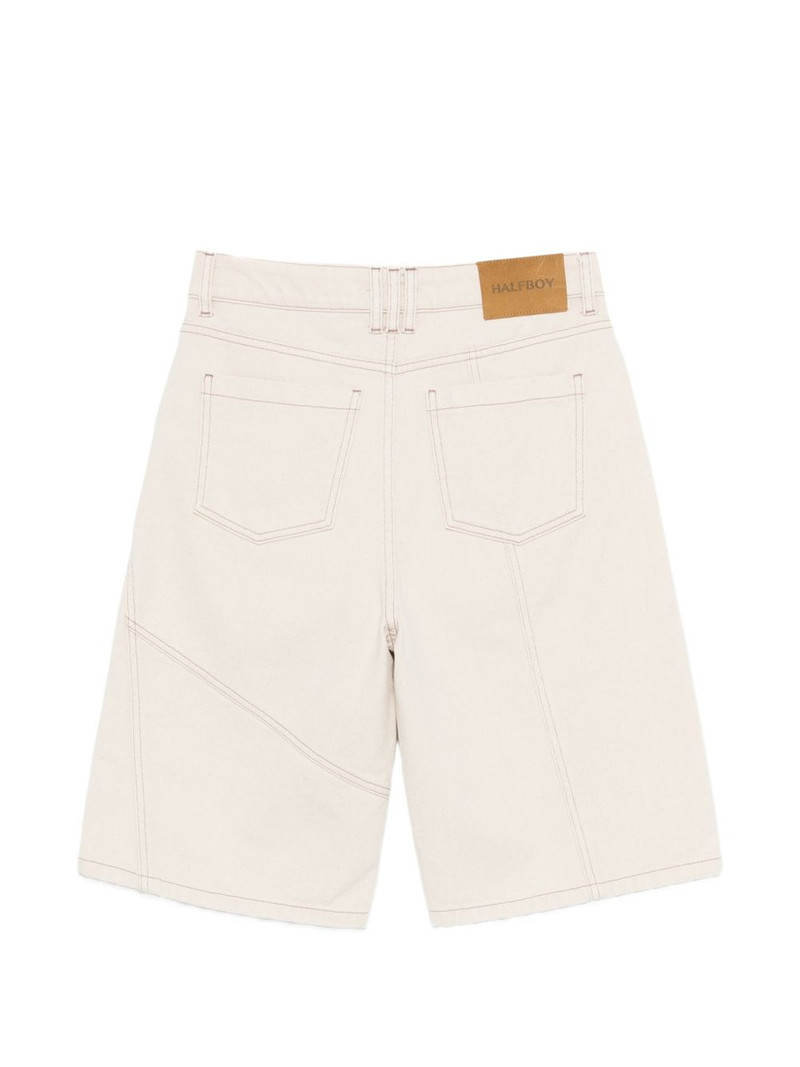 HALFBOY®️ panelled contrast-stitch shorts outlook