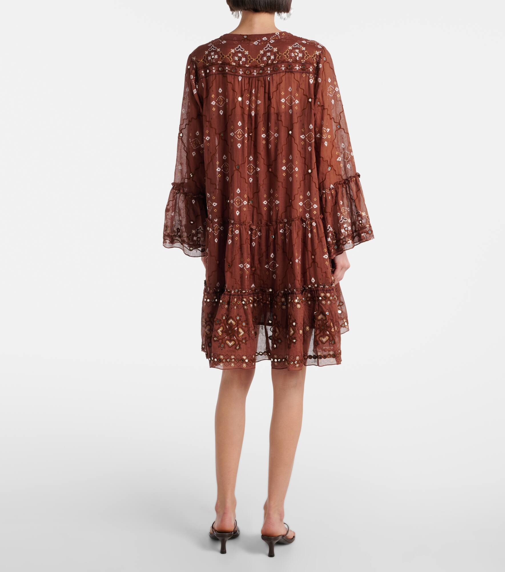 Sequined cotton minidress - 3