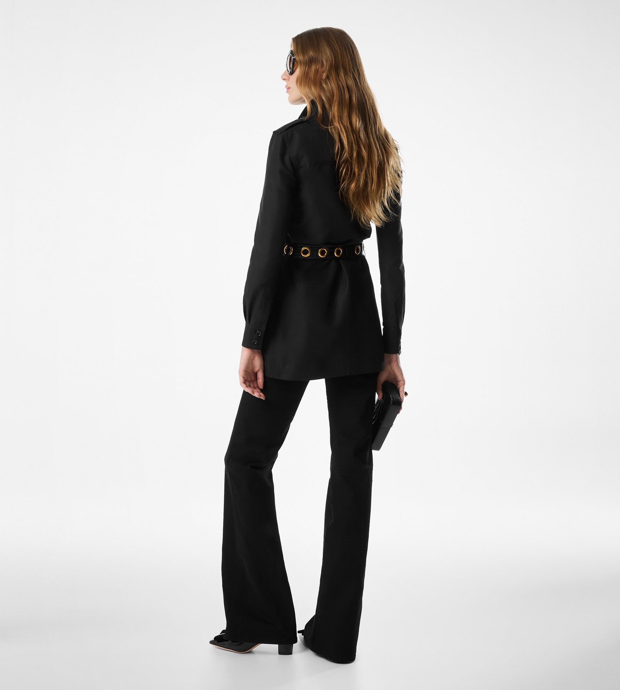 DENIM WIDE FLARE PANTS - 3