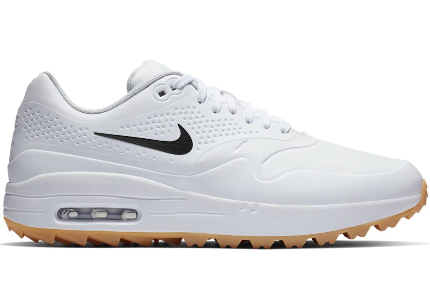 Nike Air Max 1 Golf White Gum Black Swoosh - 1