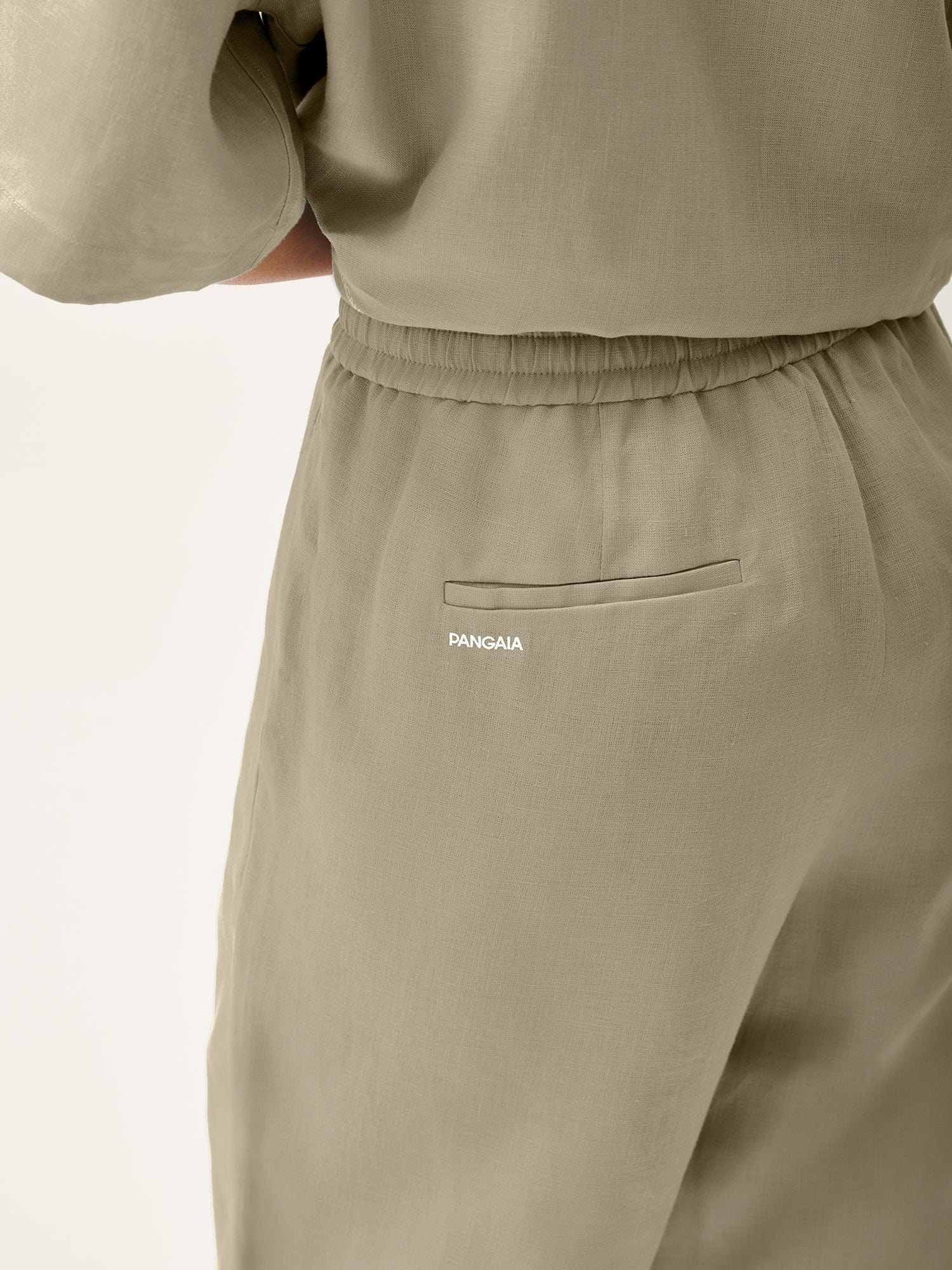 Women's DNA Linen Trousers - Cliff Beige - 4