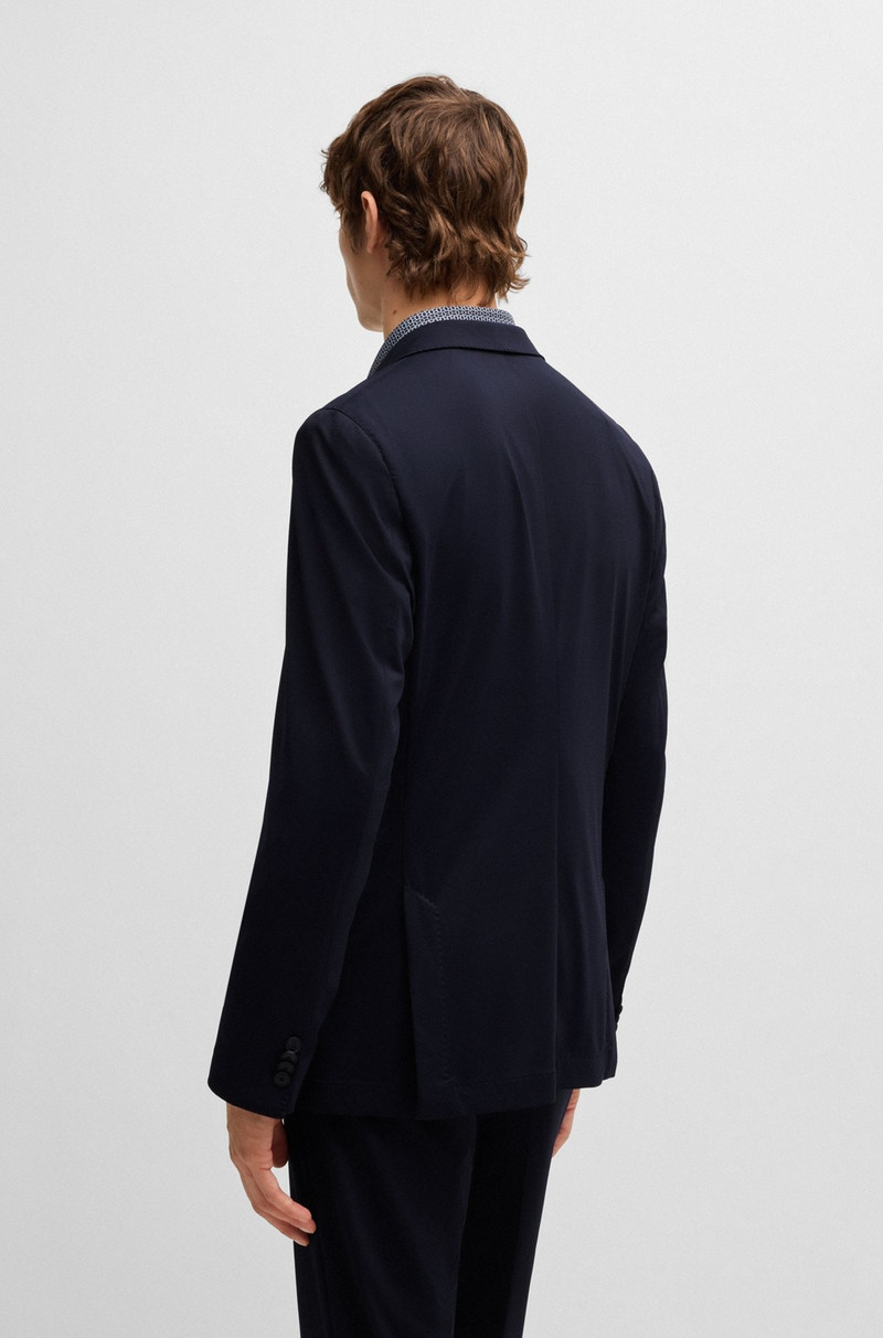 BOSS SLIM-FIT WASHABLE SUIT IN PATTERNED PERFORMANCE-STRETCH FABRIC outlook