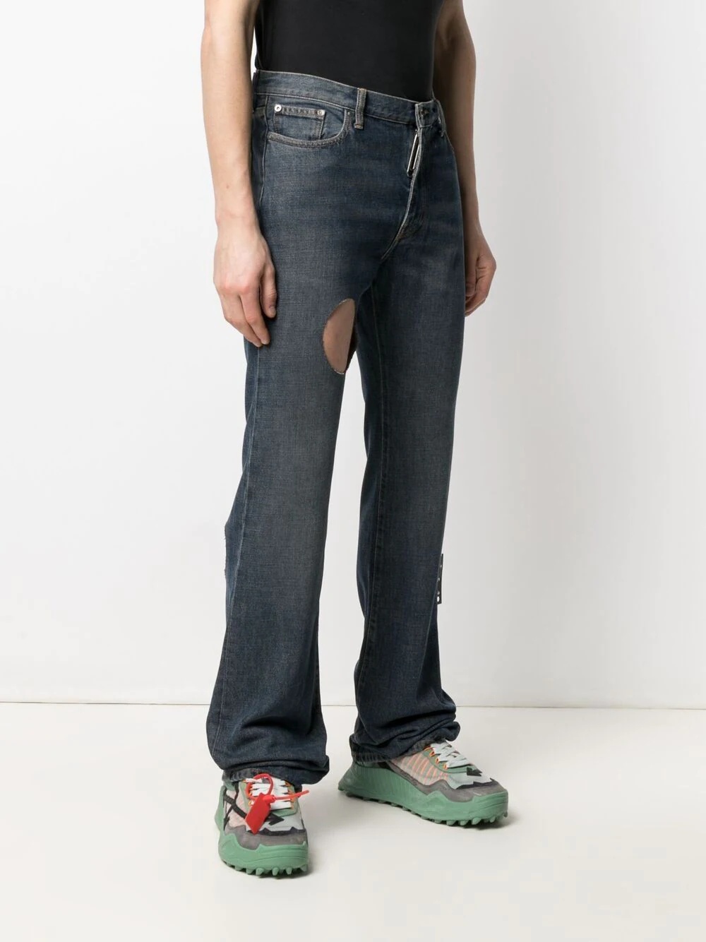 Hands-Off distressed jeans - 4