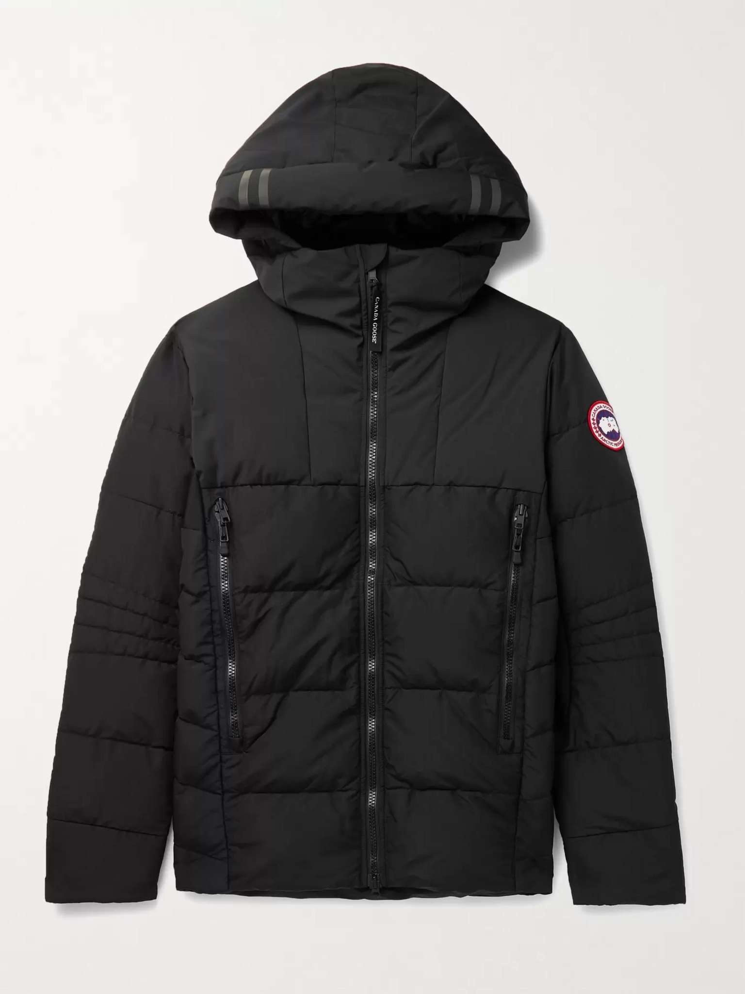 HyBridge Quilted Nylon Hooded Down Jacket - 1