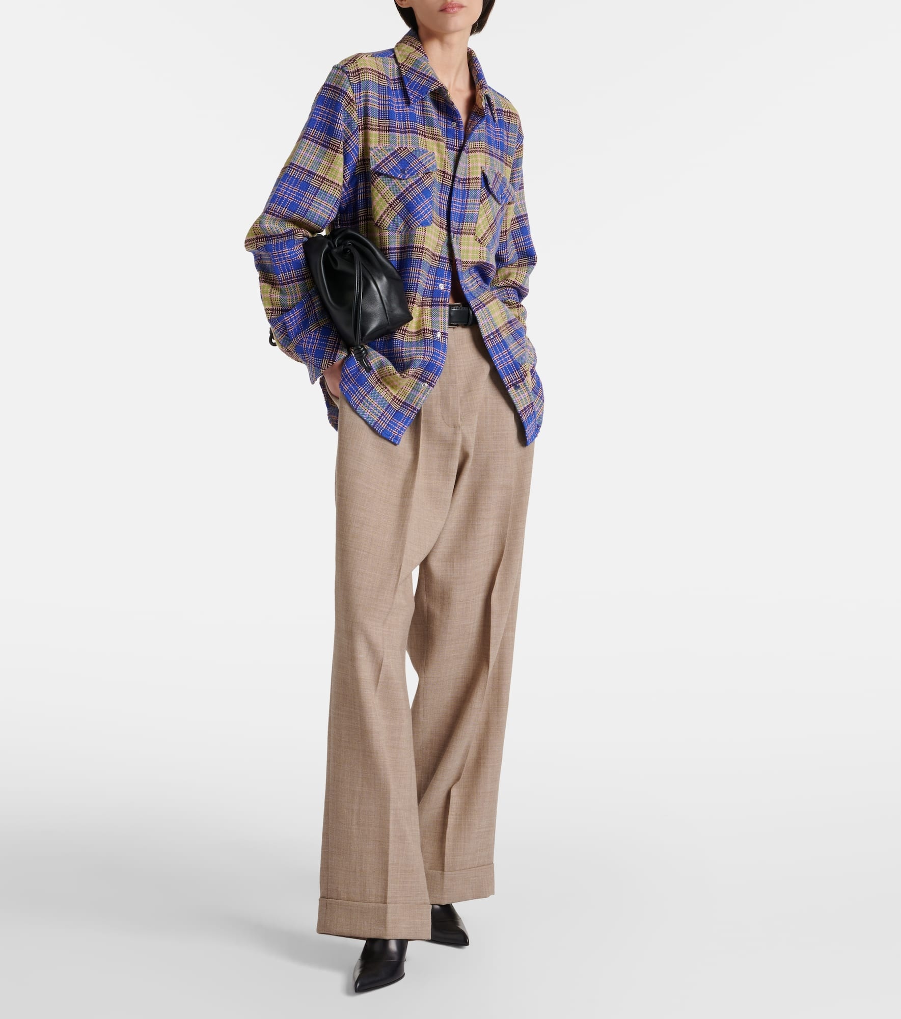 Tartan cashmere shirt - 2