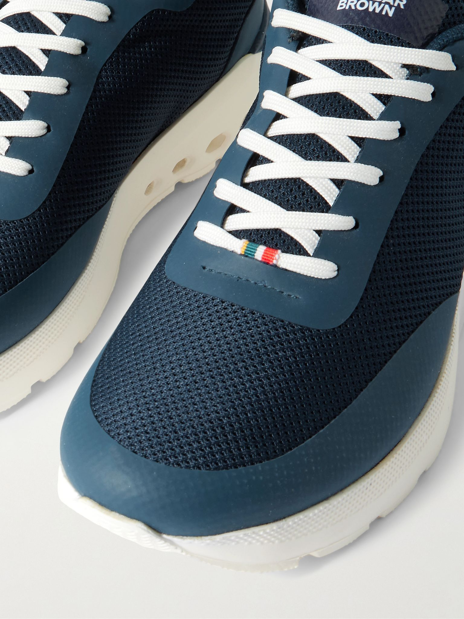 Hydro .B1 Rubber-Trimmed Mesh Sneakers Navy - 5
