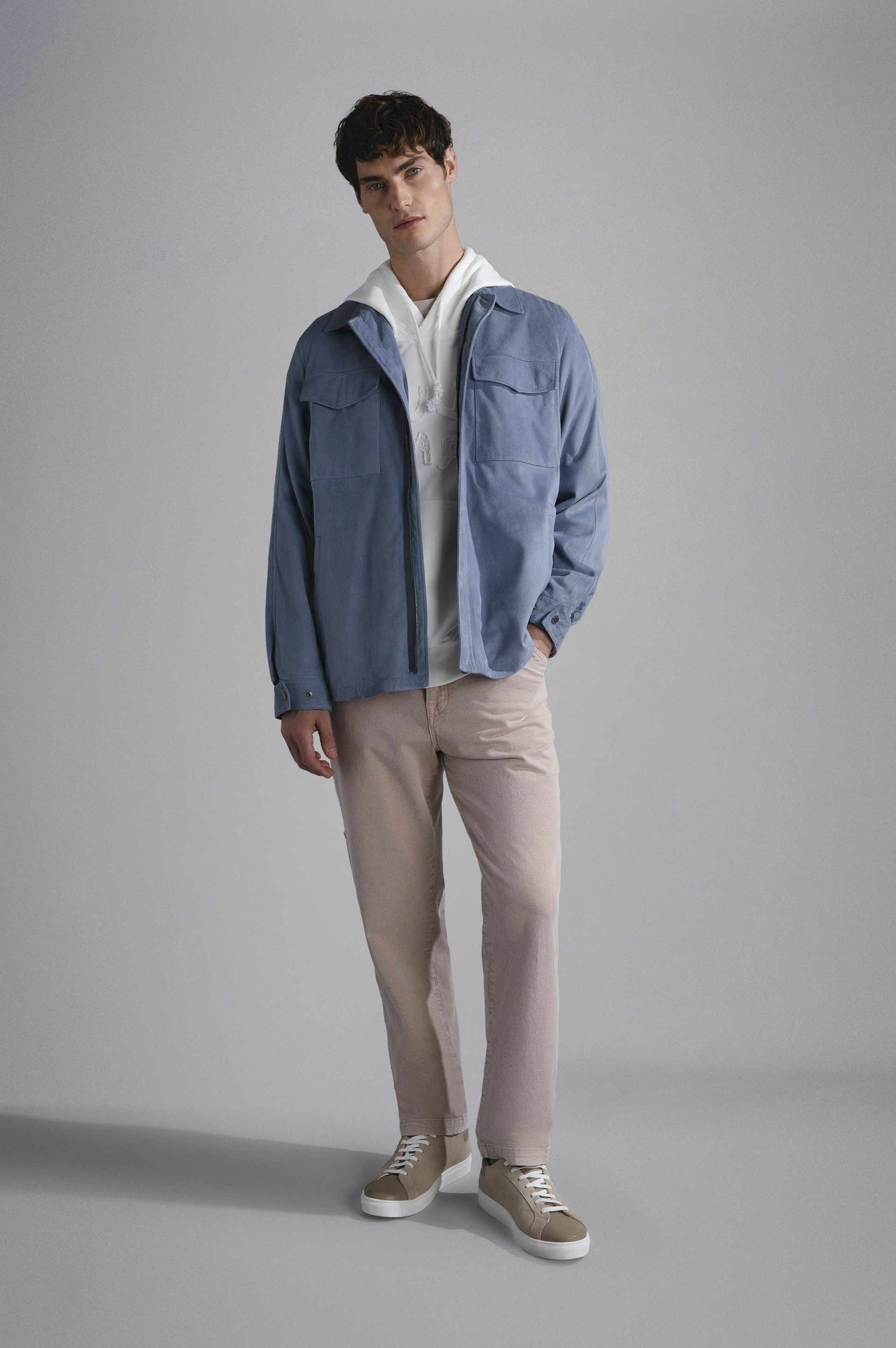 MARBLED DENIM CARPENTER TROUSERS - 2