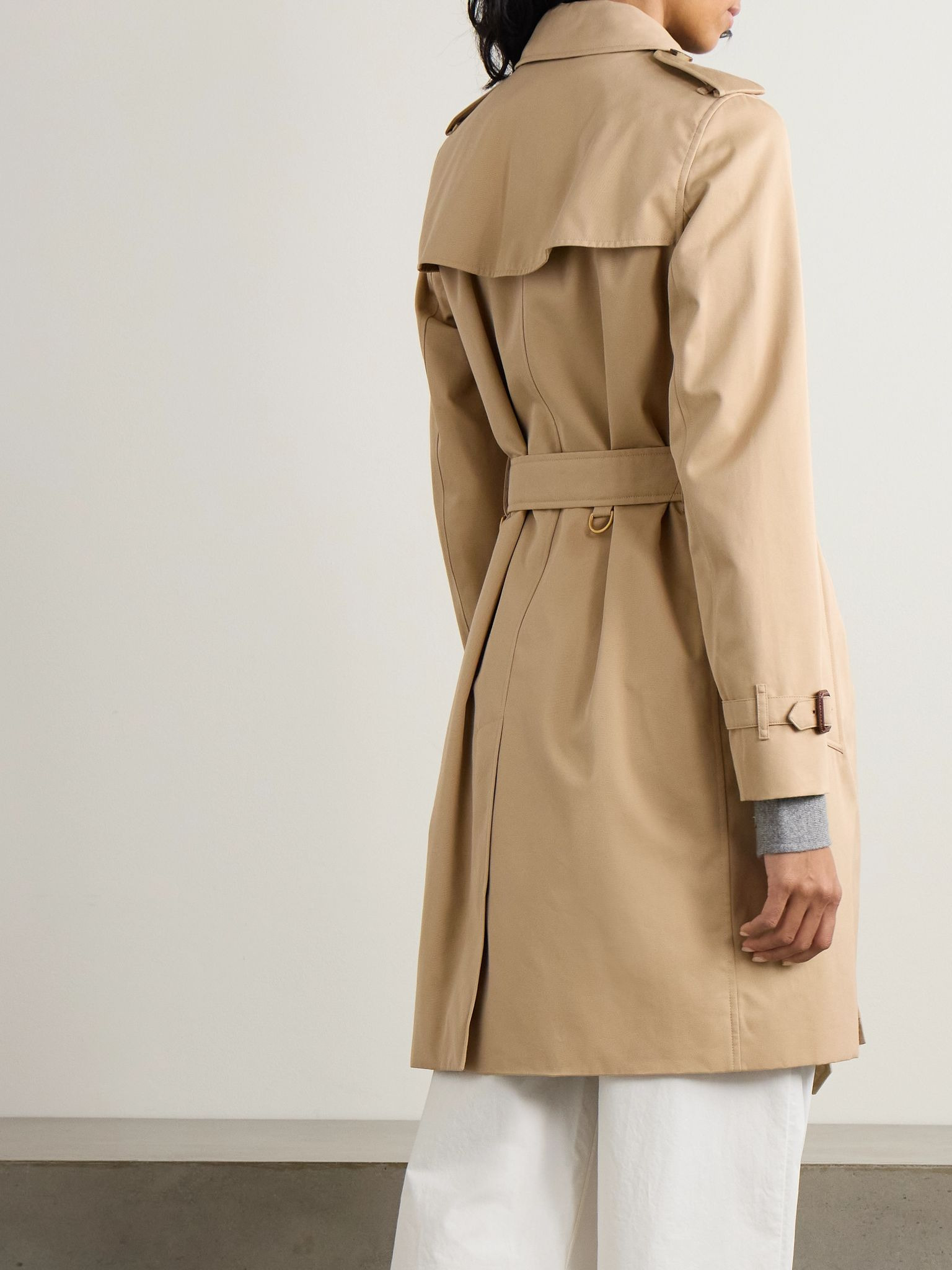 Kensington organic cotton-gabardine trench coat Neutral - 4
