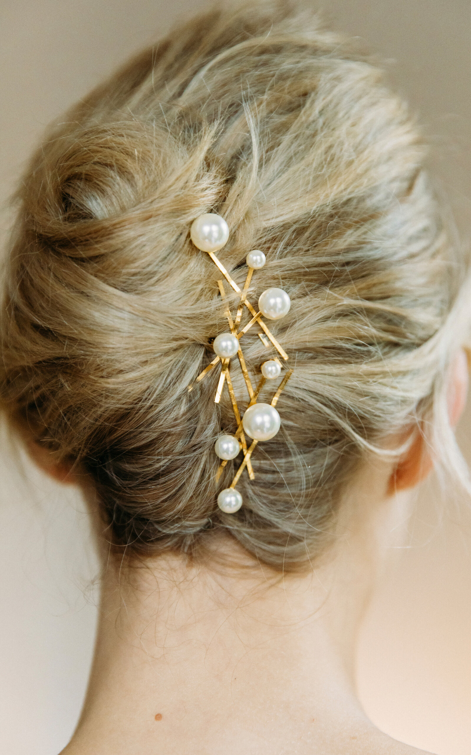 Set-Of-Seven Pearl Hairpins white - 5