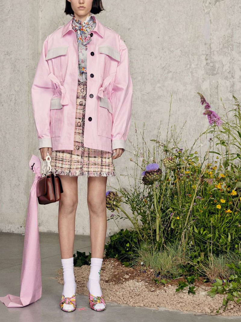 MSGM gabardine pocket jacket outlook