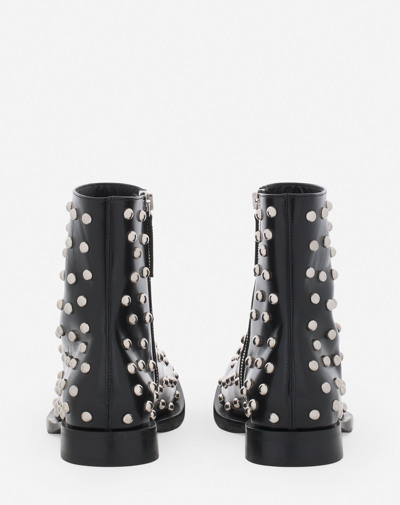 MEDLEY STUDDED LEATHER ANKLE BOOTS - 4