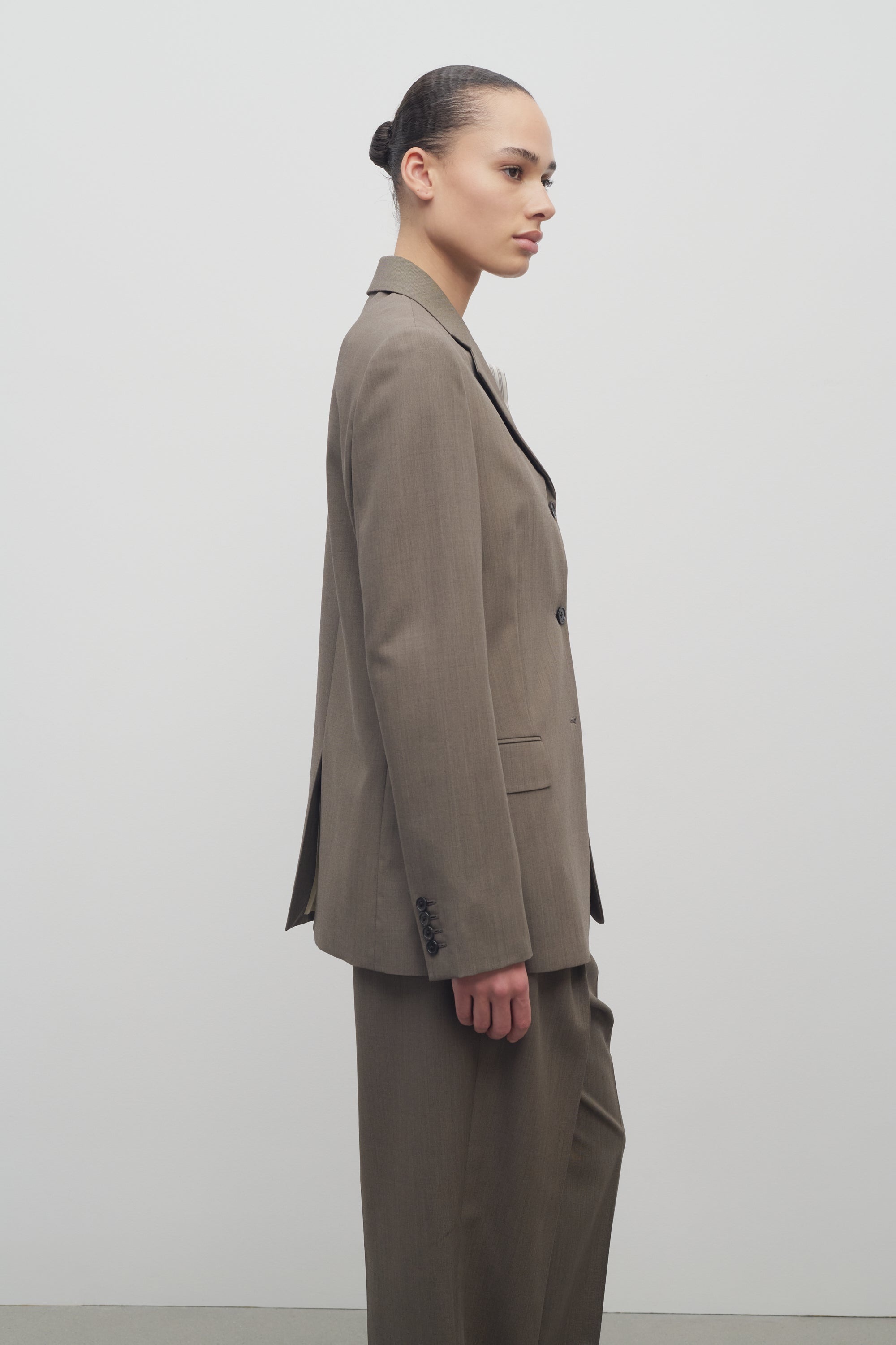 Kimiko Jacket in Wool and Silk - 4