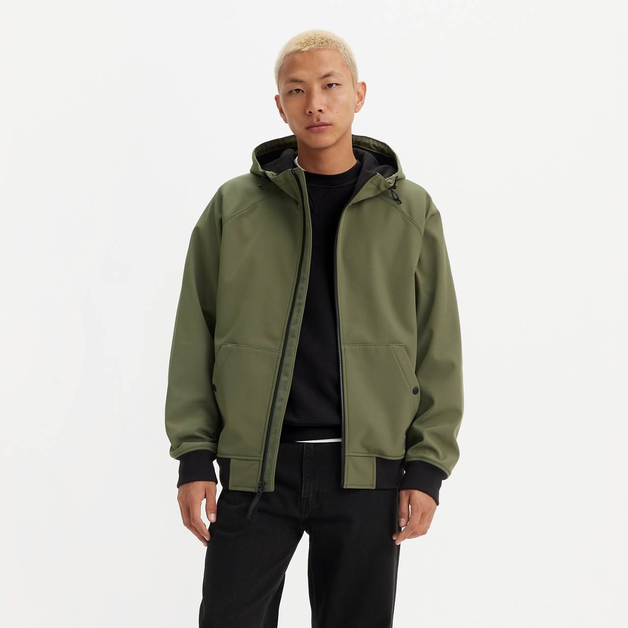 SOFT SHELL HOODIE BOMBER JACKET - 1