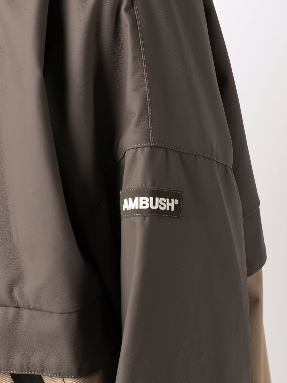 colour-block hooded parka - 5