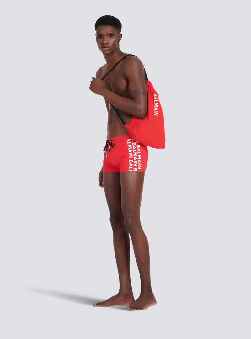 Balmain Balmain logo swimming trunks outlook