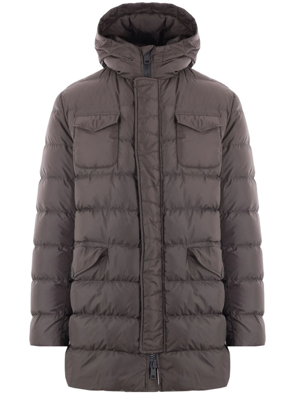 hooded padded coat - 1
