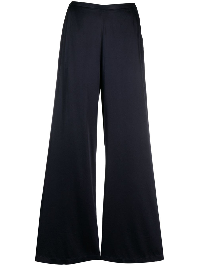 satin-finish wide-leg trousers 1