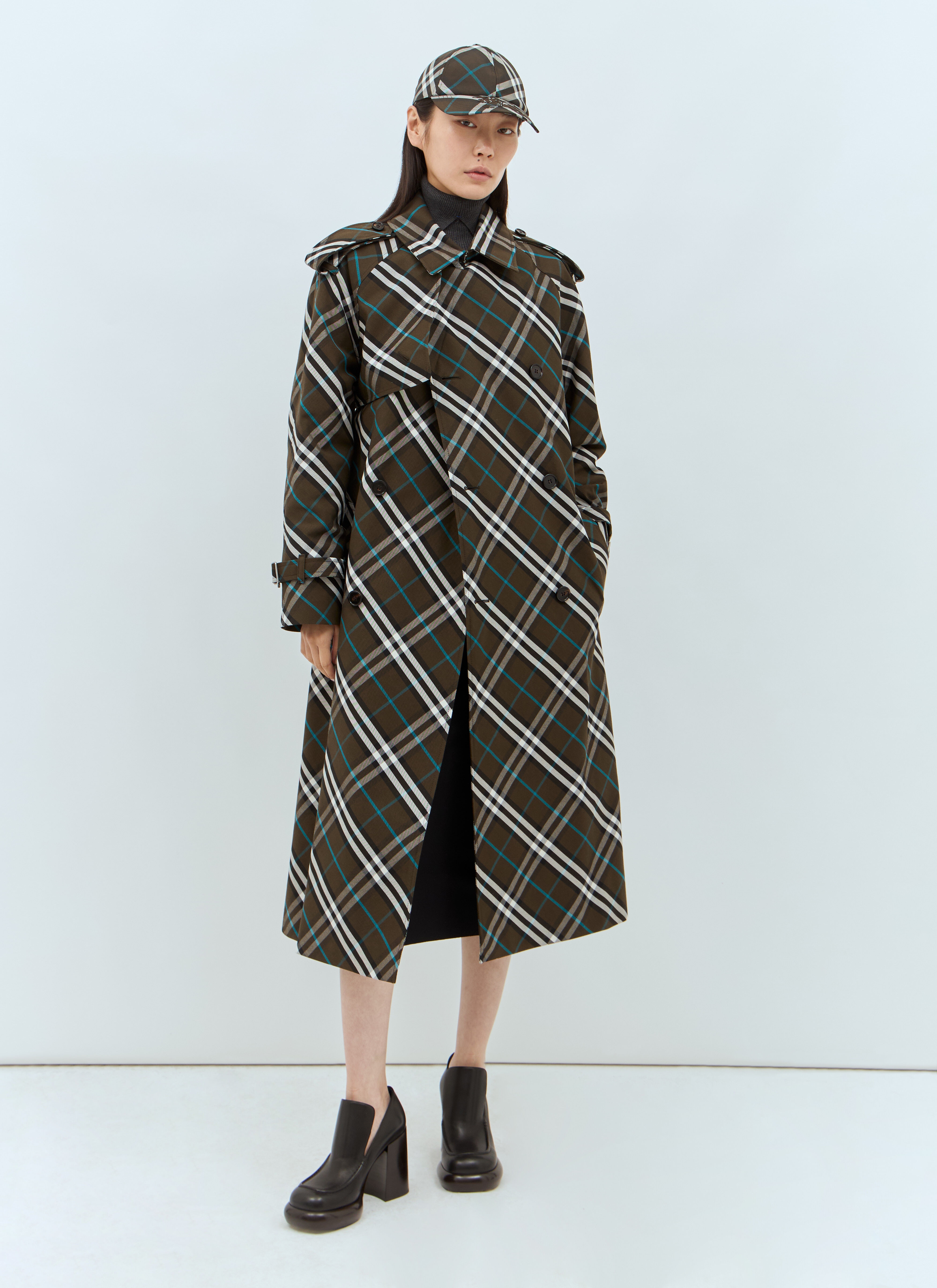 Check Twill Trench Coat - 3
