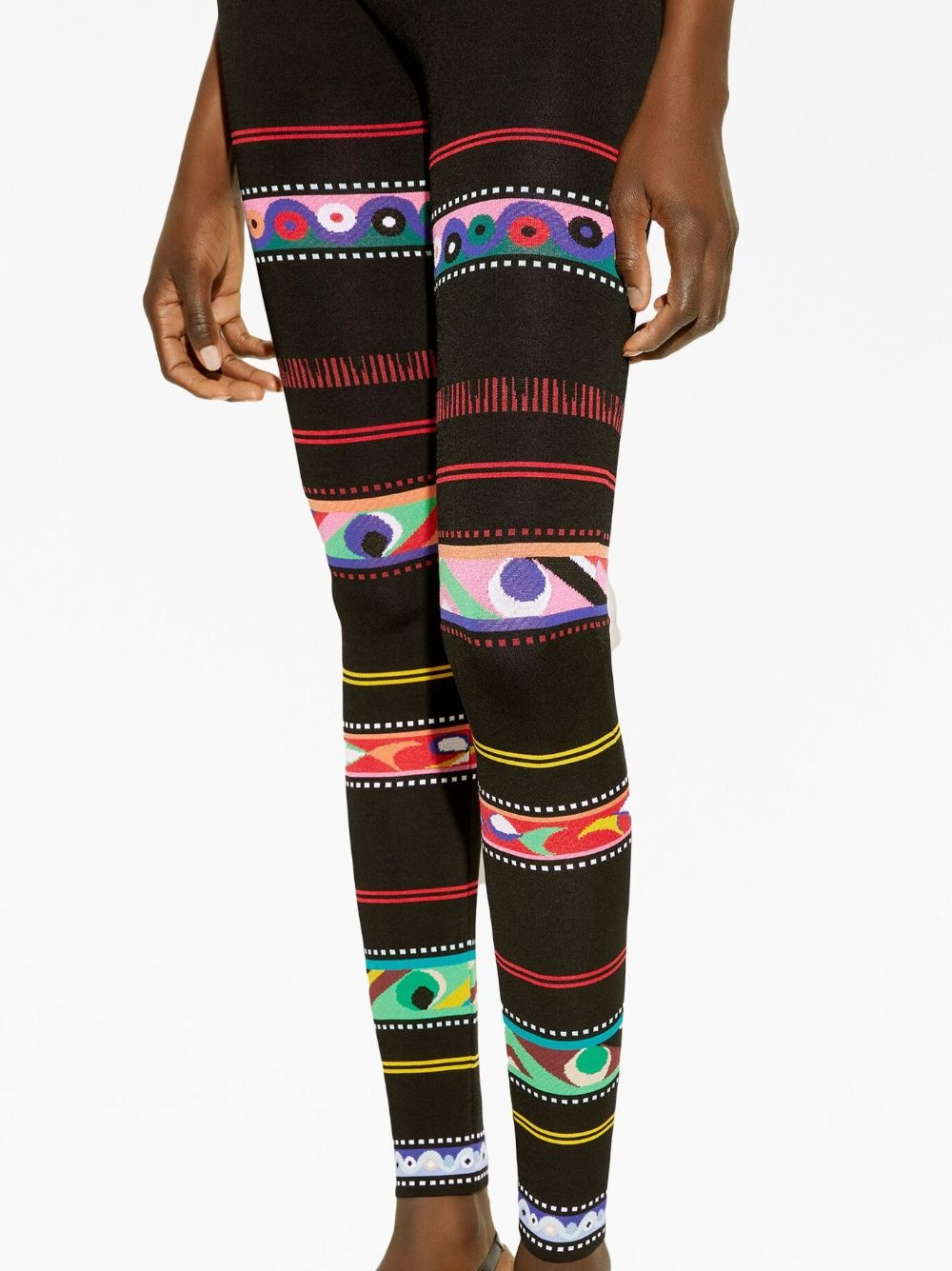 abstract-print stirrup leggings - 5