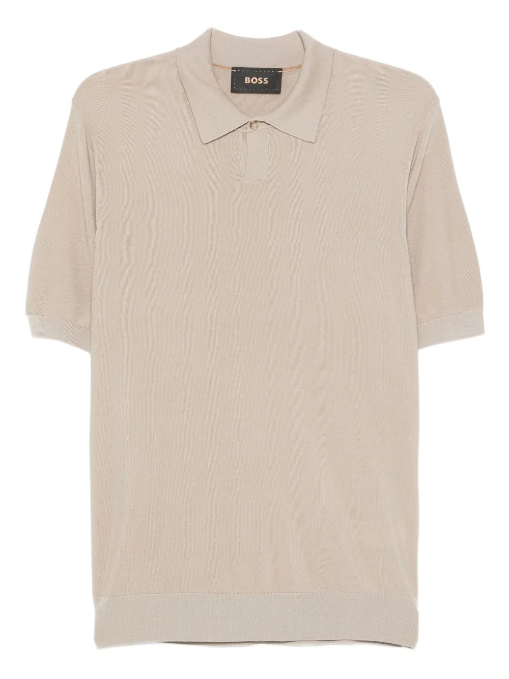 buttoned virgin wool polo shirt - 1