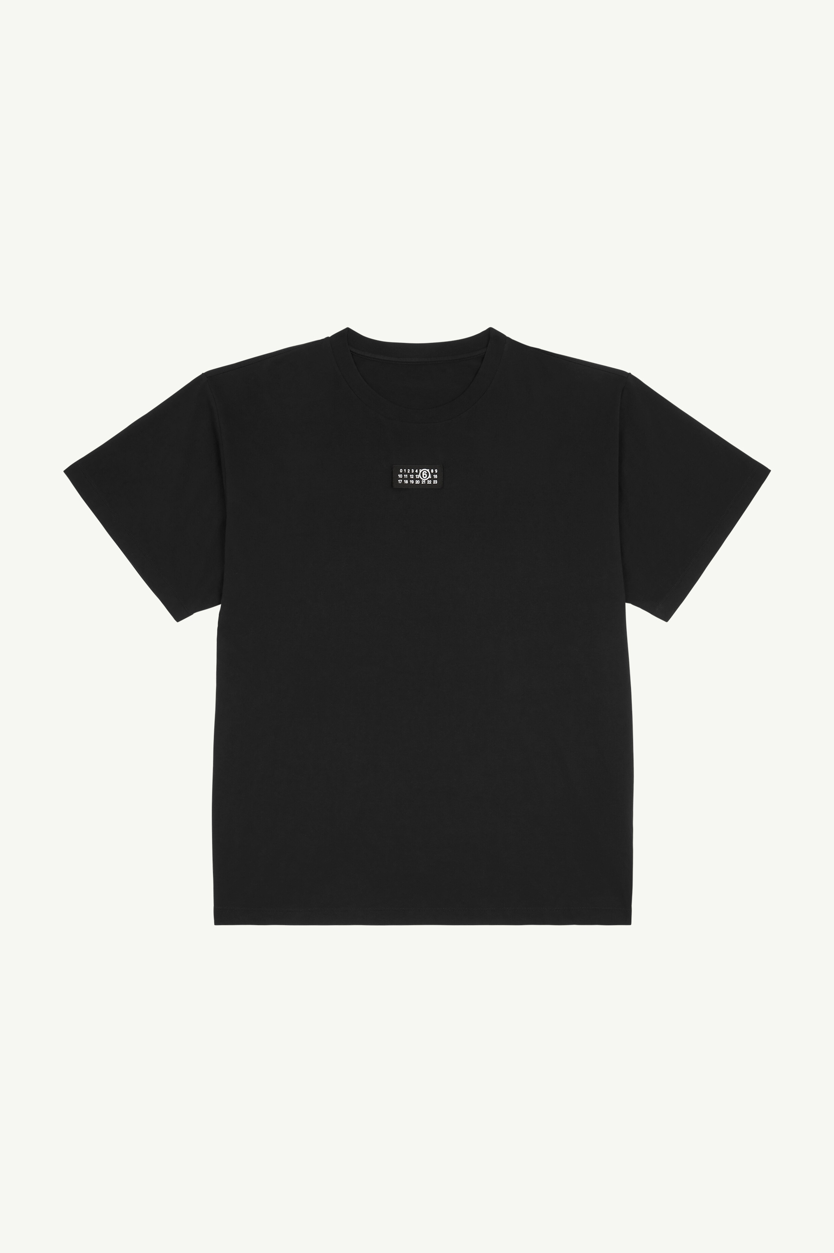 Ribbed Neck T-shirt - 1