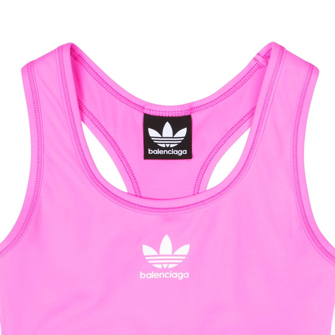 Women's Balenciaga / Adidas Athletic Bra in Neon Pink - 7