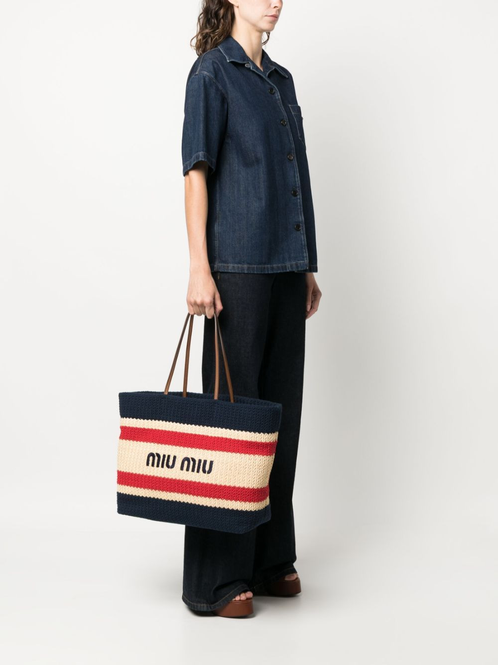 logo-print tote bag - 6