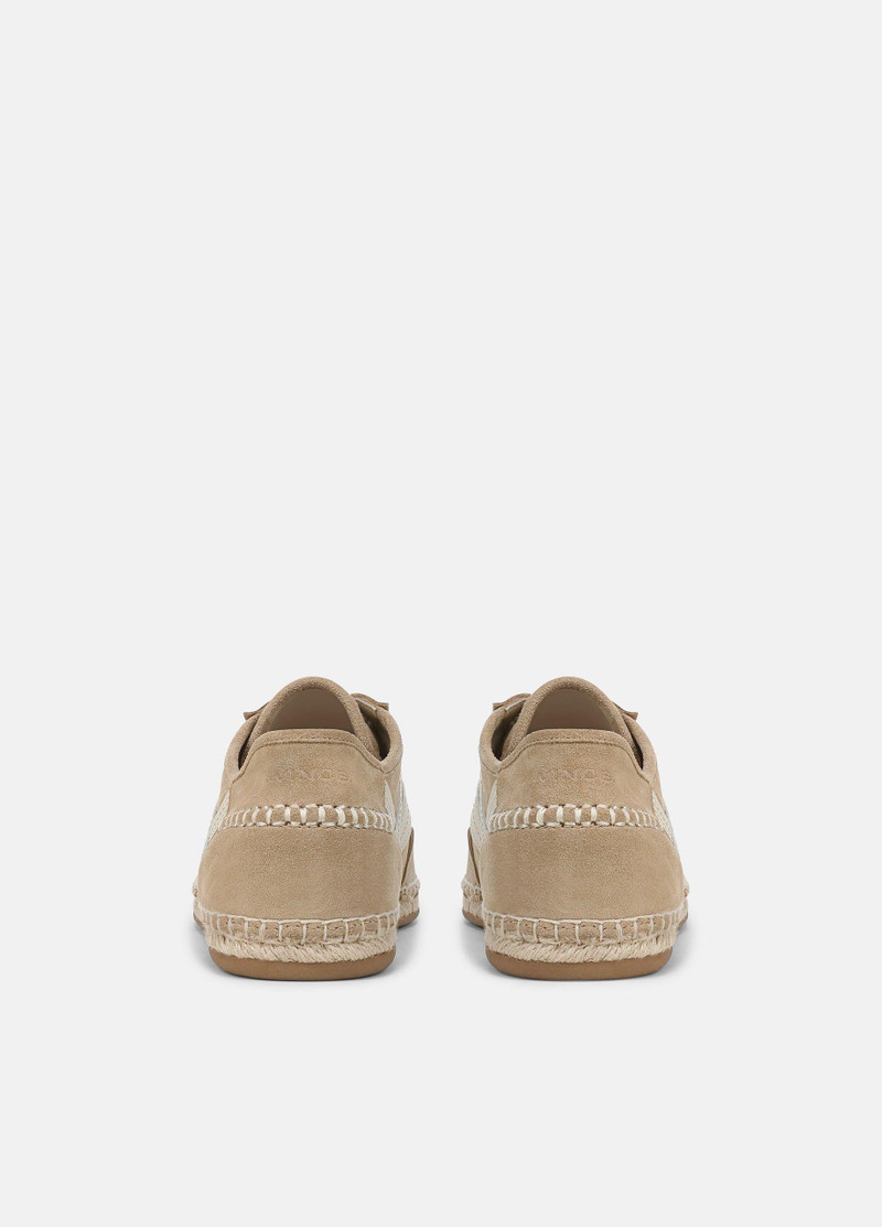 Vince Oasis Suede & Leather Espadrille Sneaker outlook