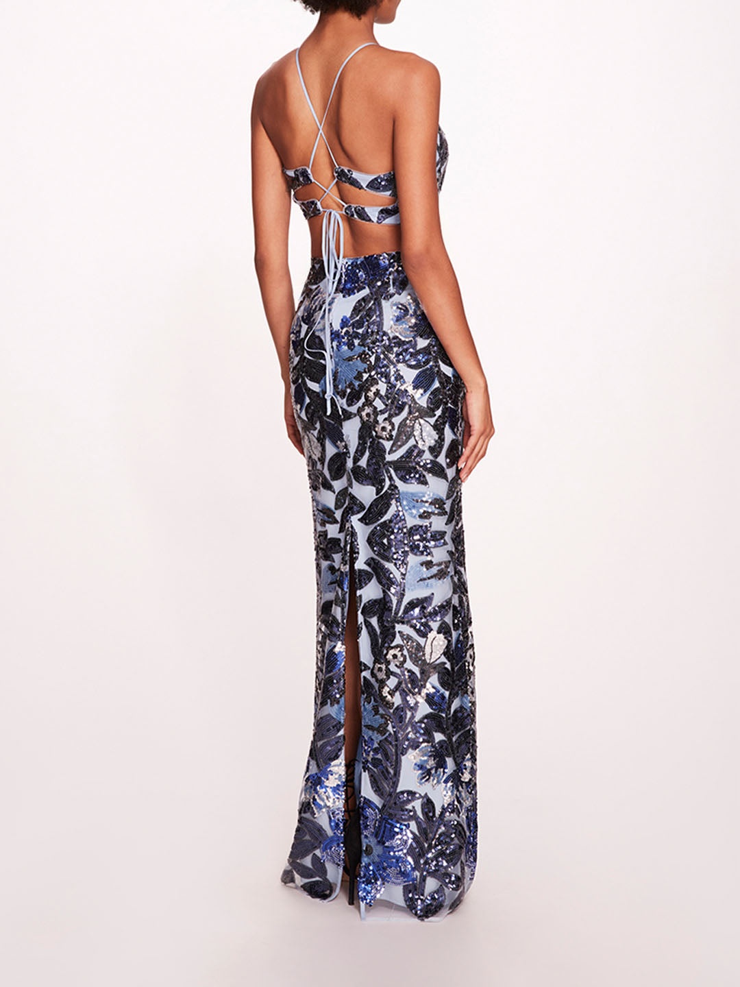 BOTANICAL SEQUIN GOWN - 2