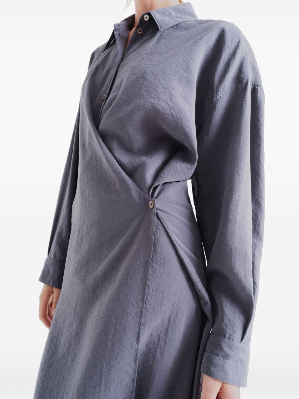 wrap style dress - 4