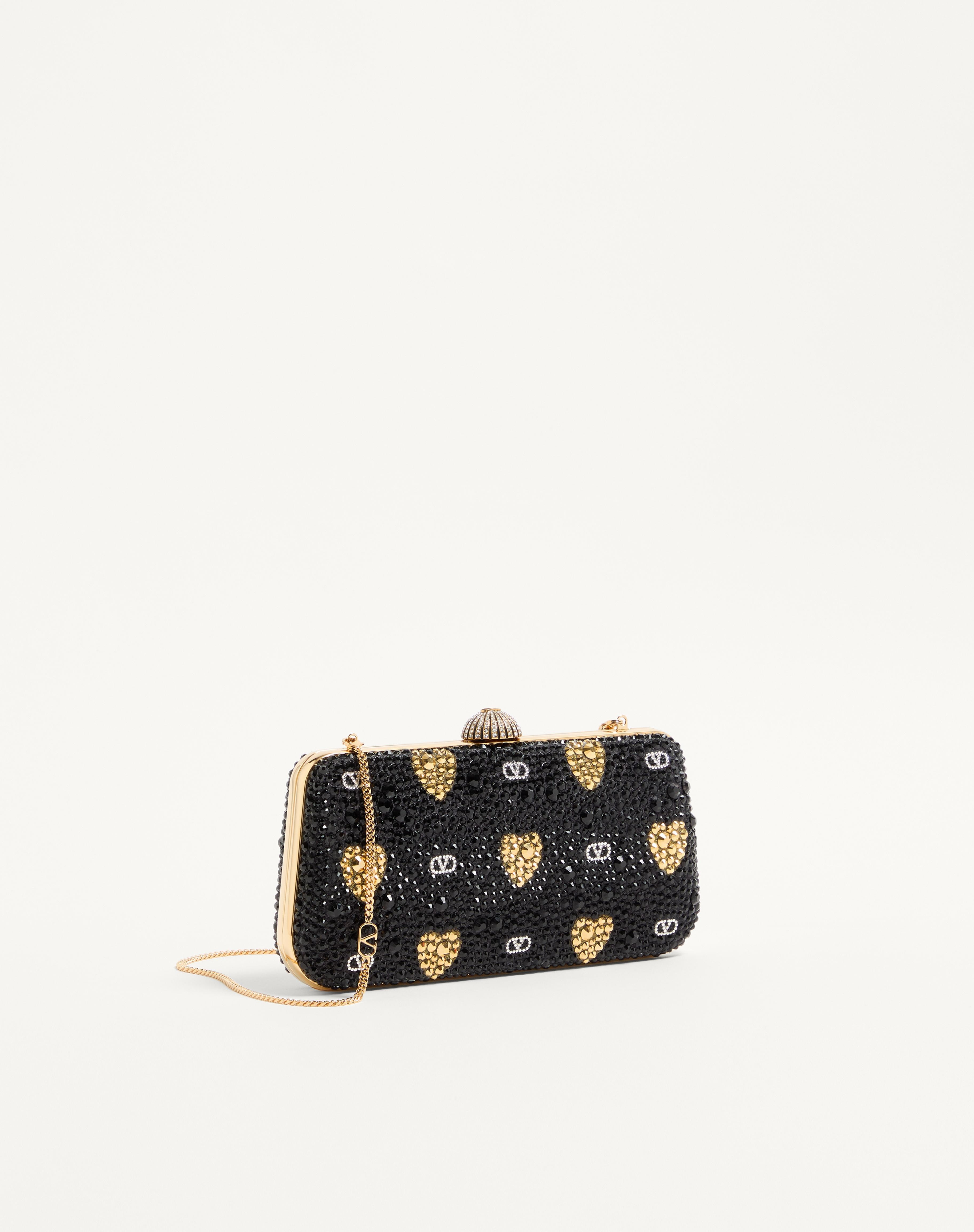 CARRY SECRETS MINAUDIERE WITH RHINESTONE COUR DE CŒUR MOTIF - 3