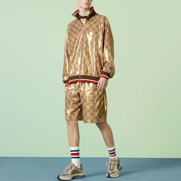 Gucci GG Technical Jersey Zip Jacket 'Gold' 737363-XJFFG-2486 - 2