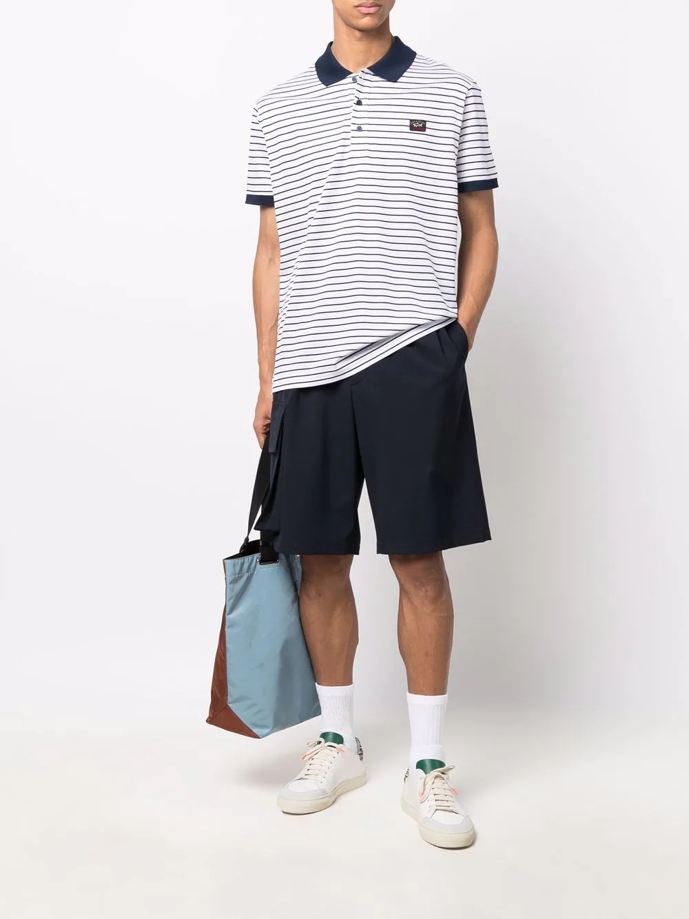 stripe-print polo shirt - 2