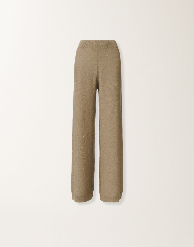 Wool and silk trousers with sequins 1