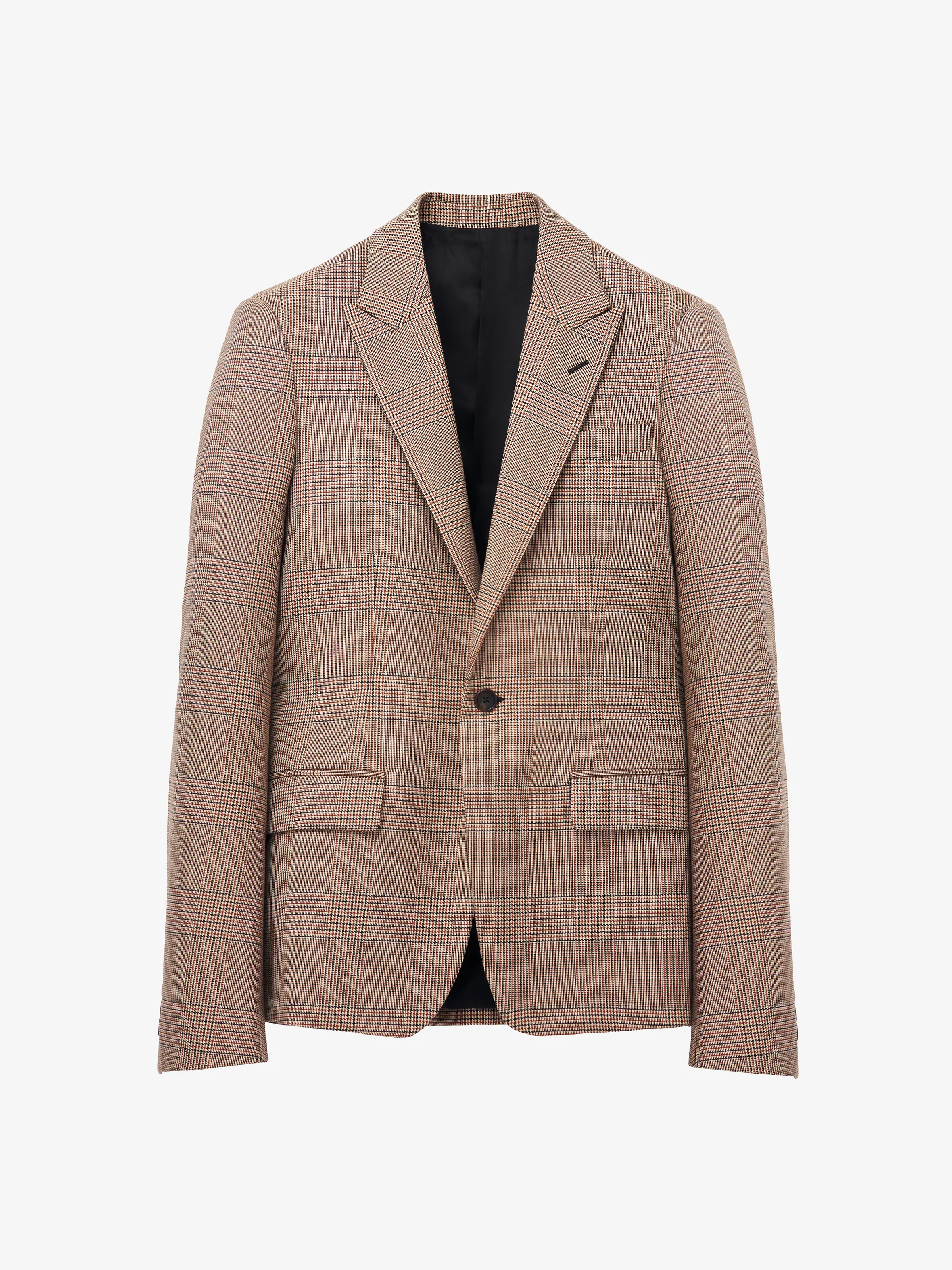 London Check Single-Breasted Jacket - 1
