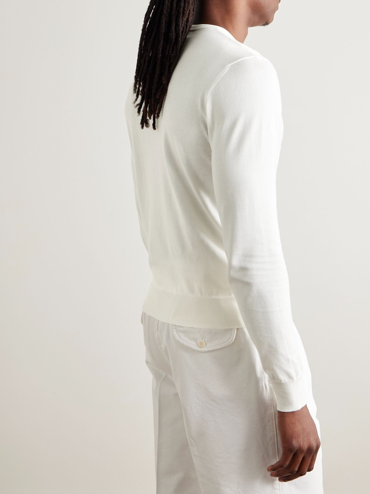 Cotton Sweater Cream - 4