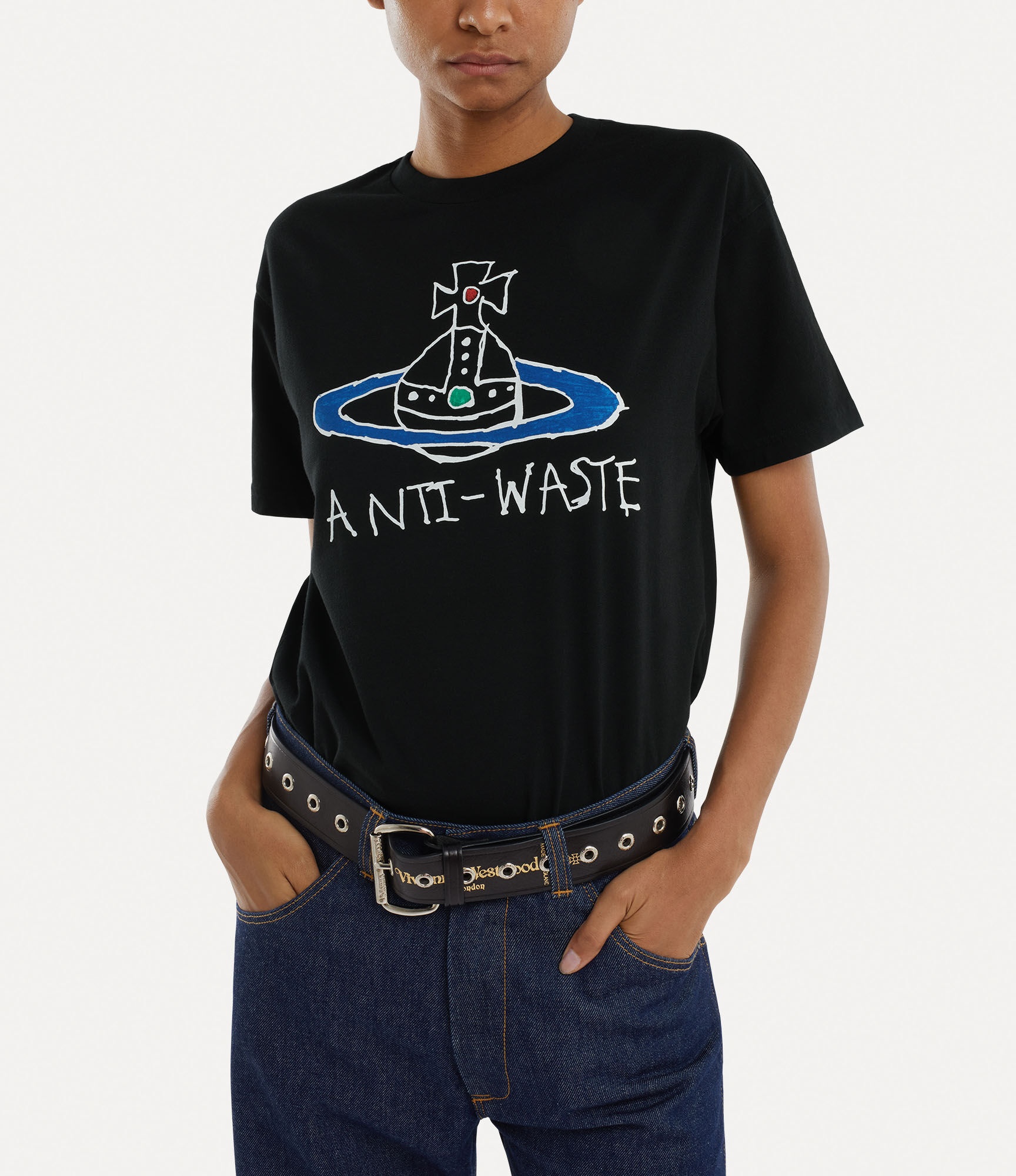 Vivienne Westwood｜ (ANTIWASTE CLASSIC T-SHIRT (3G010021 Vivienne Westwood ANTIWASTE CLASSIC T-SHIRT | REVERSIBLE