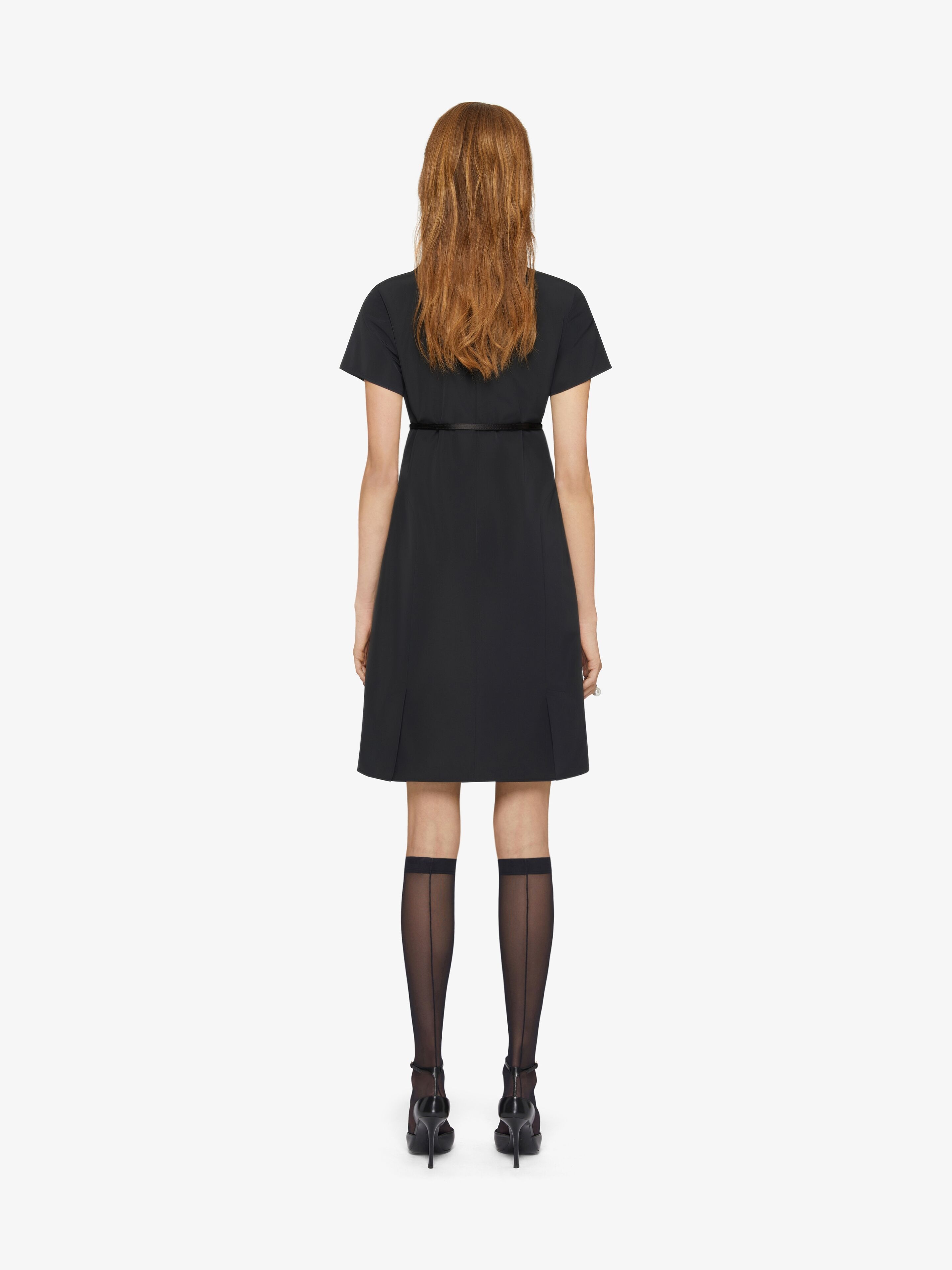 VOYOU DRESS IN COTTON TAFFETAS - 4