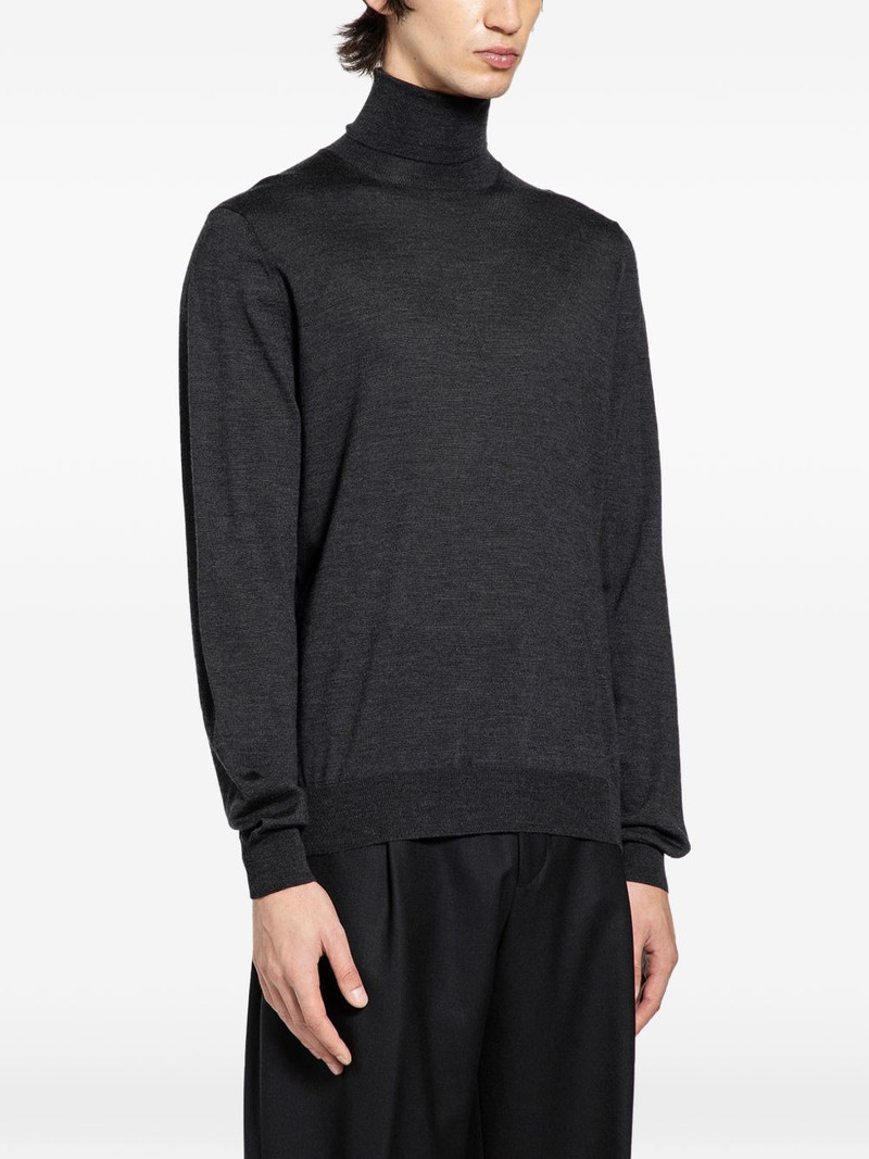 LARDINI turtleneck wool sweater outlook