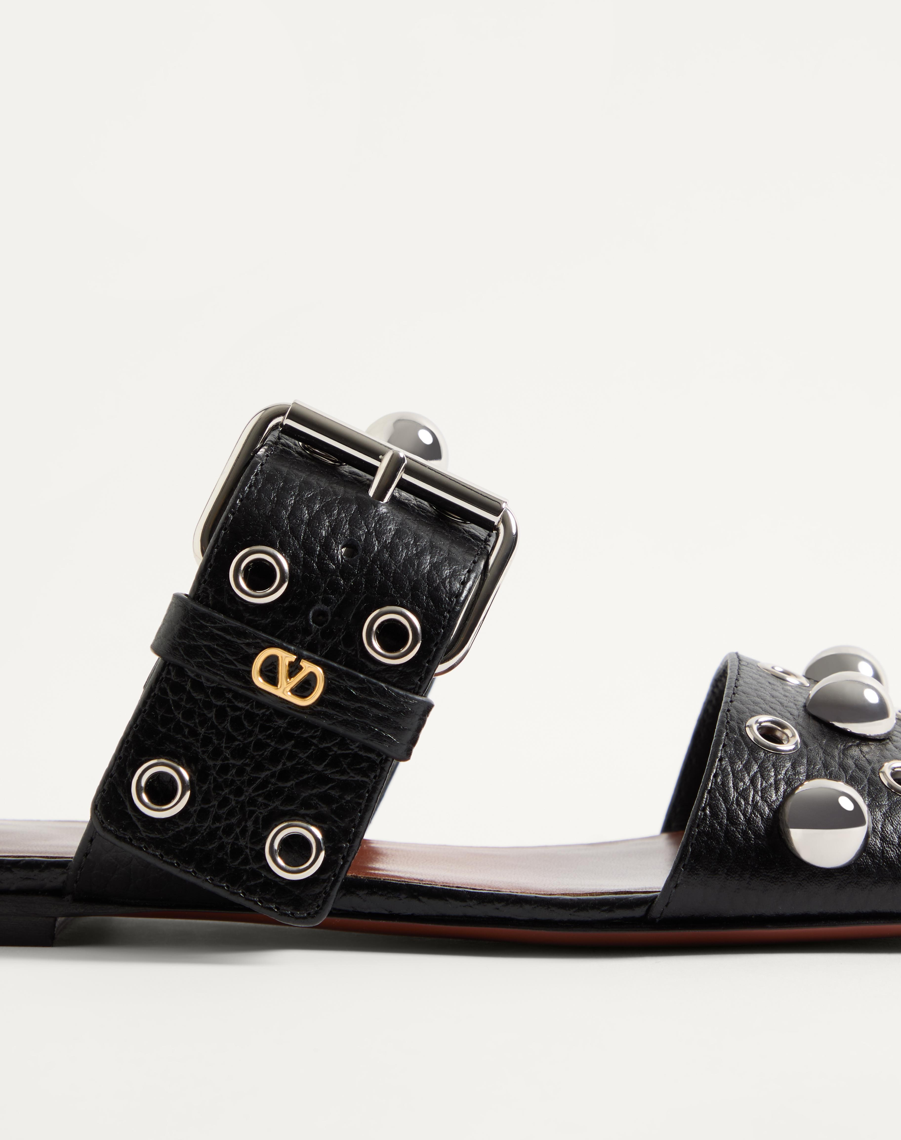 NELLCÔTE SLIDE SANDAL IN GRAINY CALFSKIN - 7