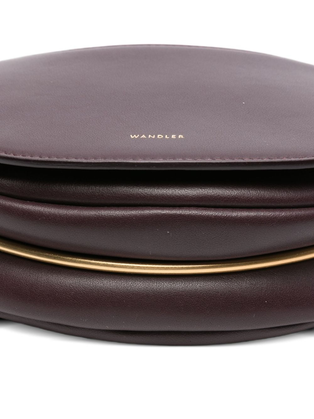 Kate crescent-shaped leather shoulder bag - 4