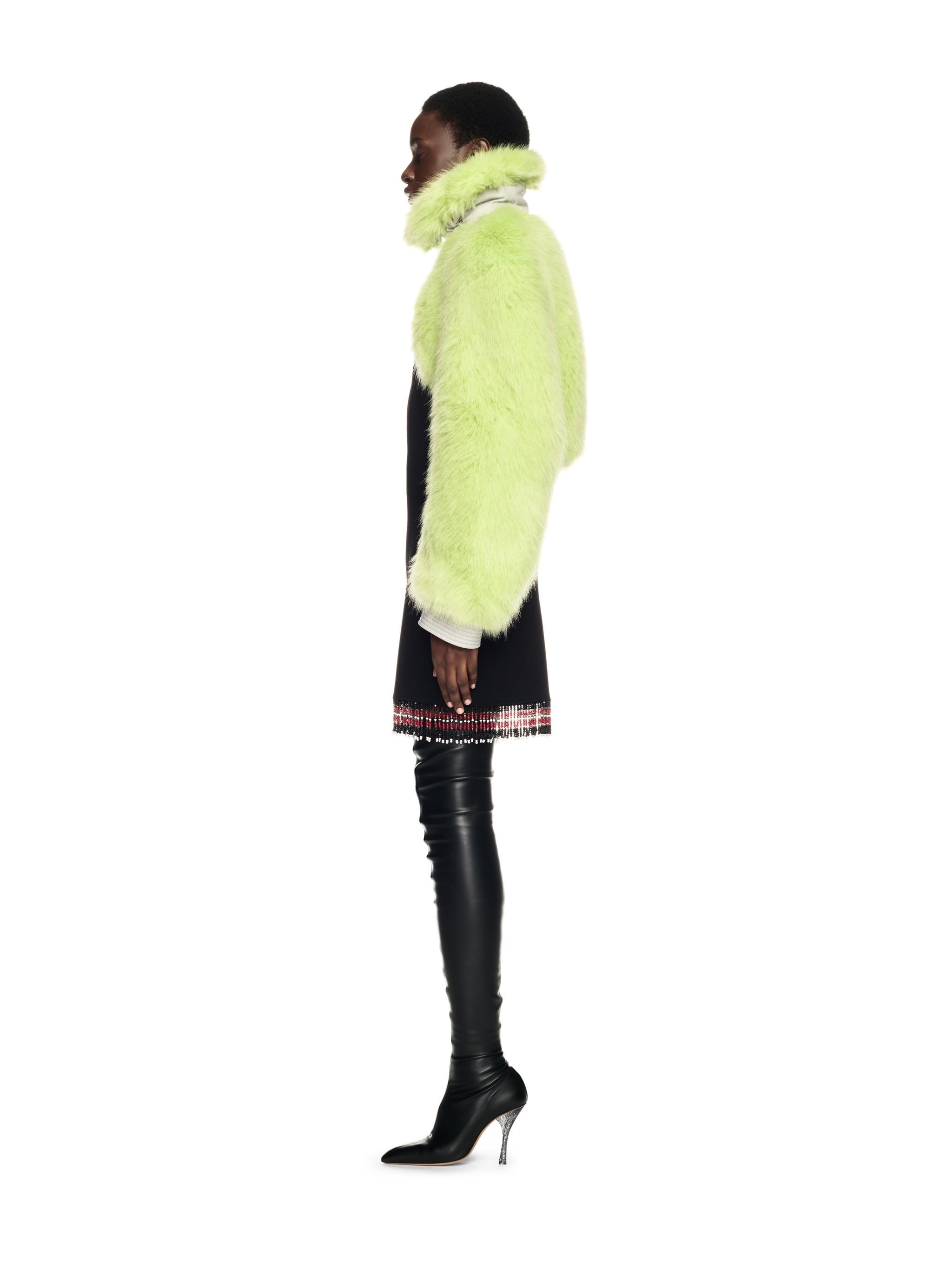 Green Fuzzy Bolero - 3
