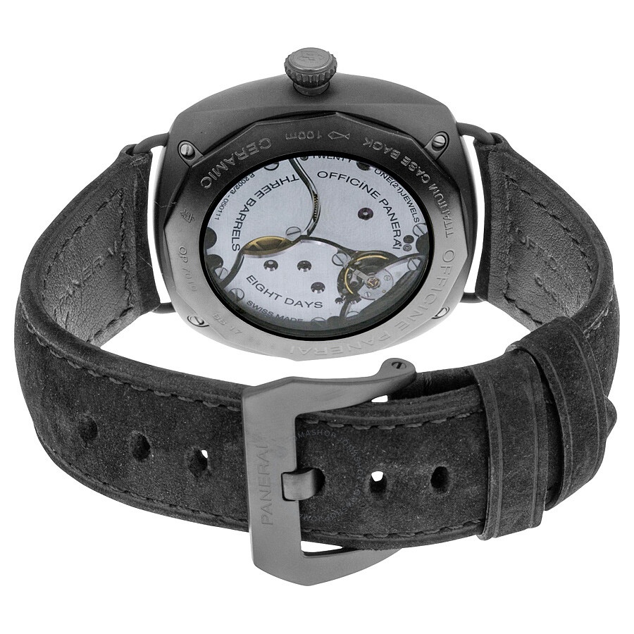 Pre-owned Panerai Radiomir 8 Days Brown Dial Men's Watch PAM00384 - 3