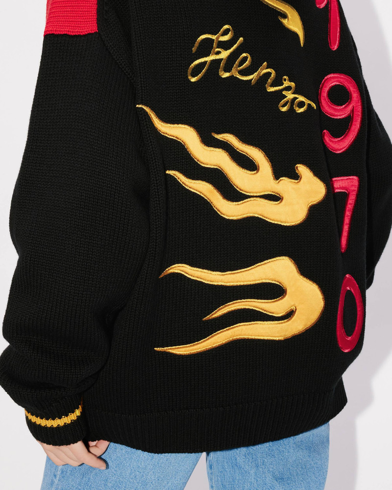 'Year of the Dragon' embroidered genderless cardigan 13