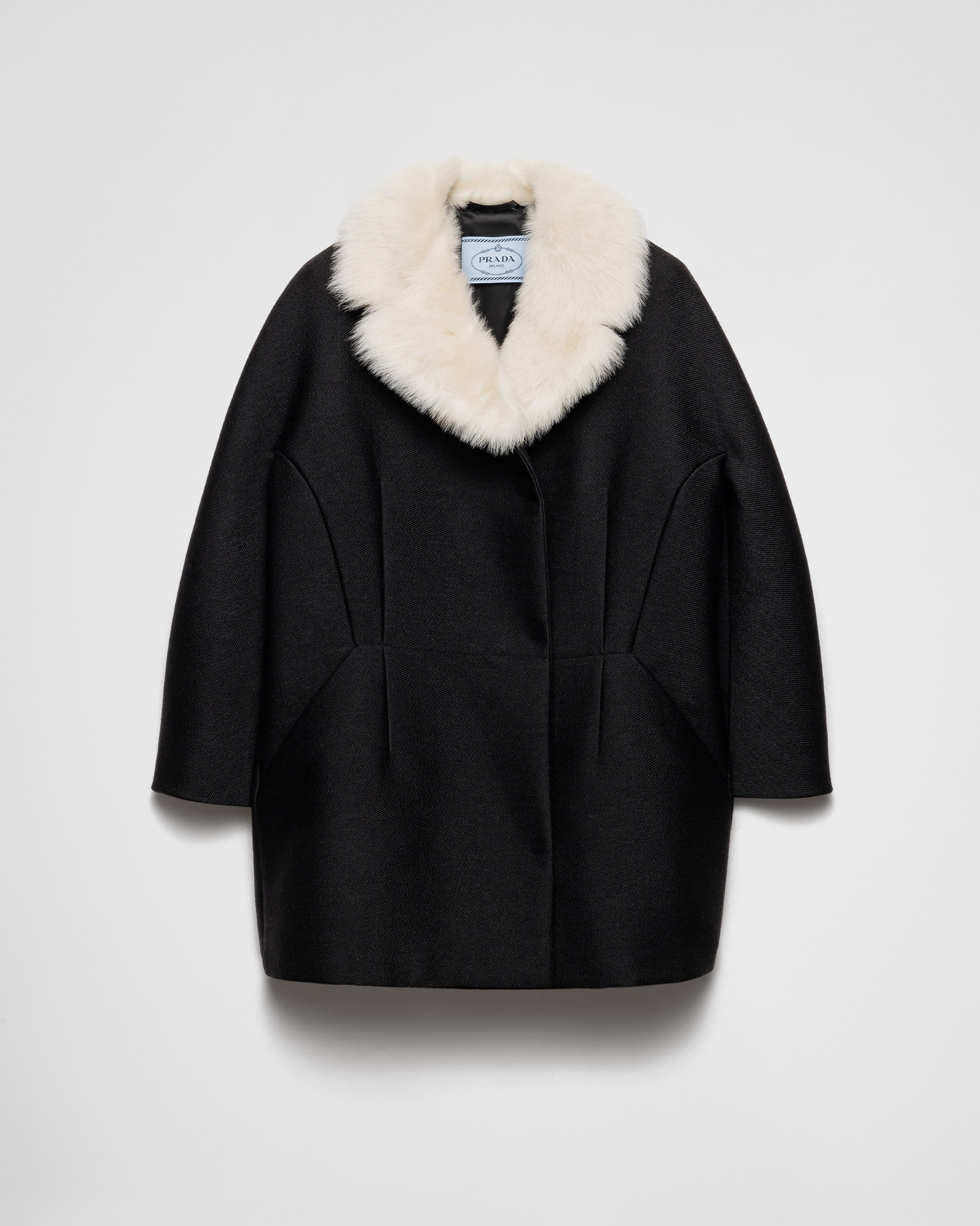 Double-breasted granité twill caban jacket - 1