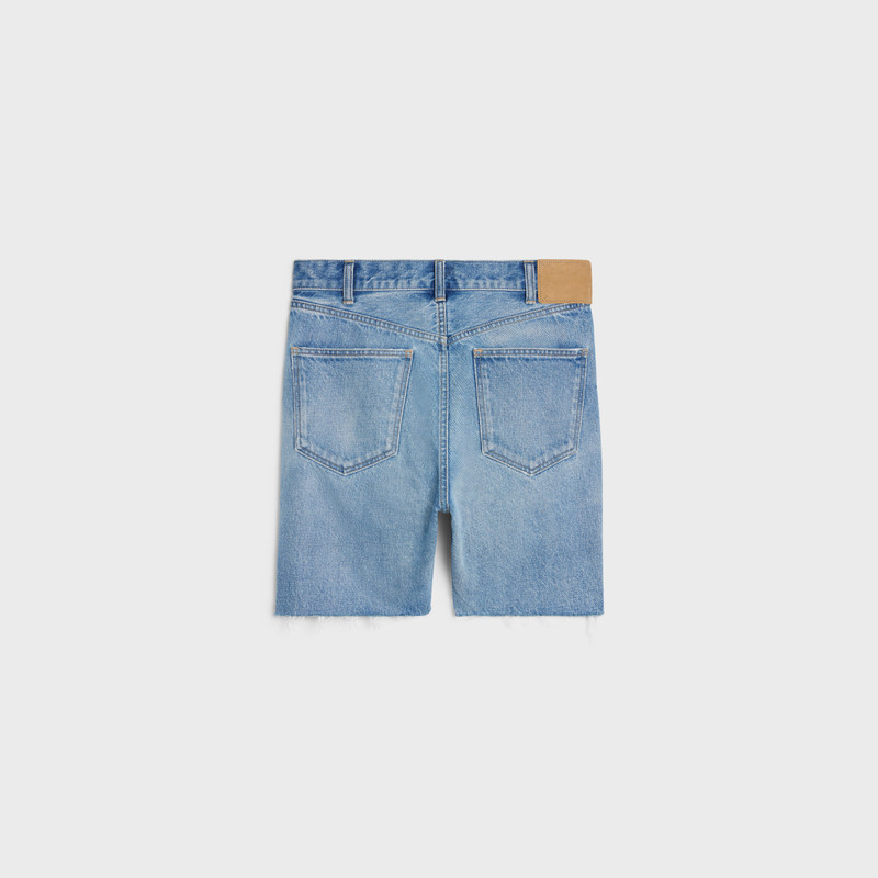 CELINE Wesley shorts in zuma wash denim outlook