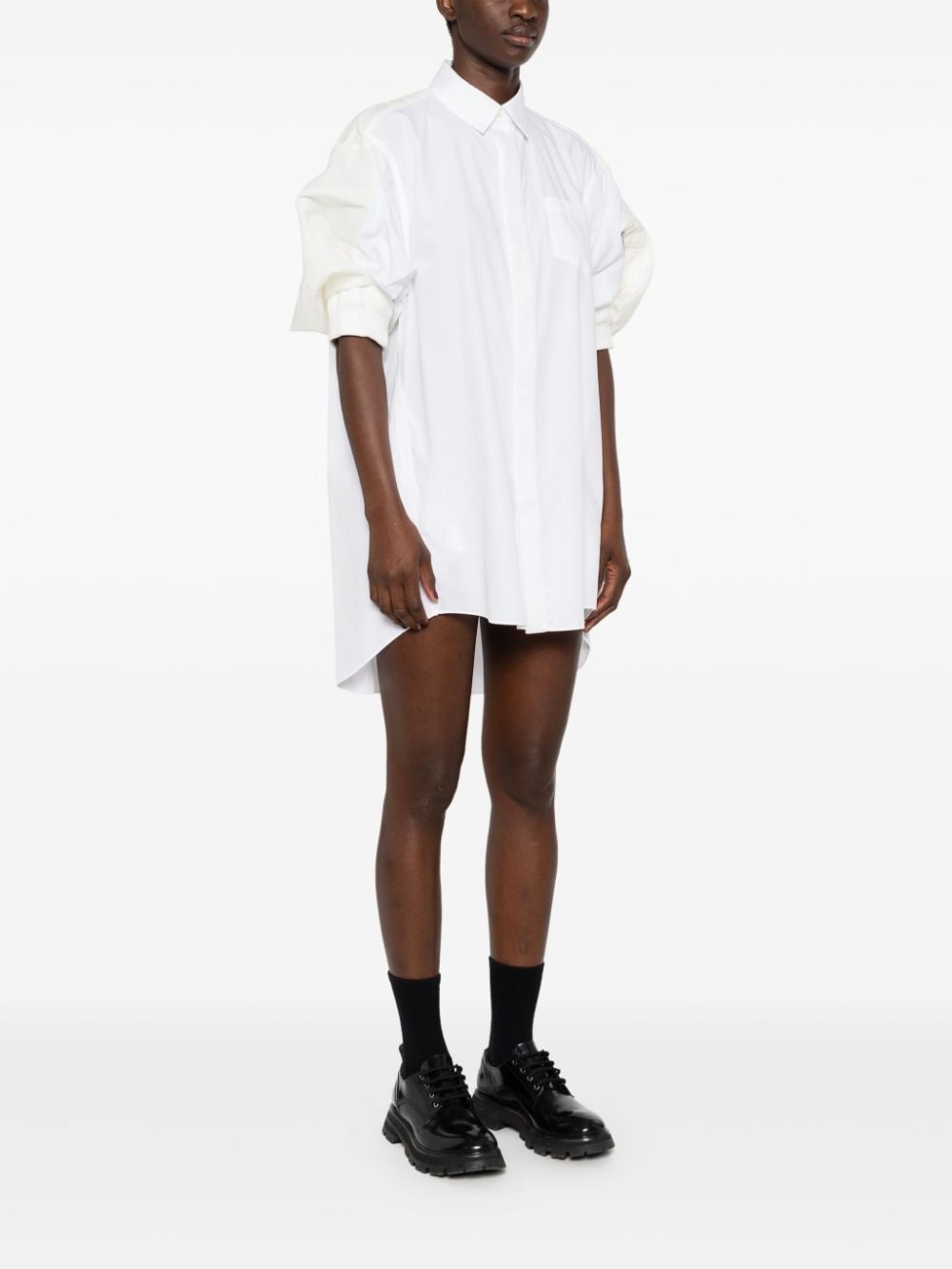 poplin mini dress - 3